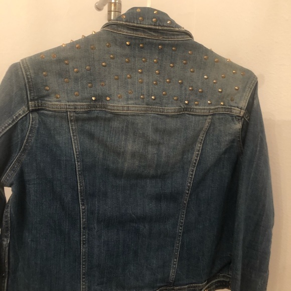 Woman’s Large Crop stretch Jean Jacket - Picture 2 of 4
